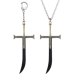One Piece Dracule Mihawk Sword Keychain & Necklace