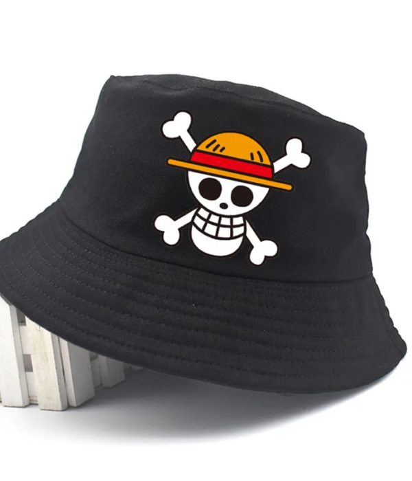 One Piece Luffy Embroidered Bucket Hat
