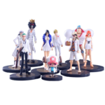 One Piece White Outfit Figures