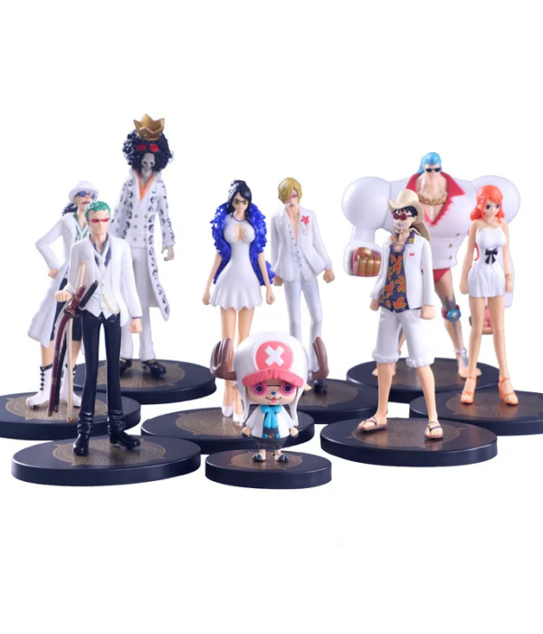 One Piece White Outfit Figures