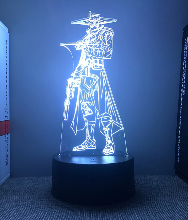 Valorant Iso 3D LED Lamp