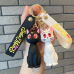 Sailor Moon Artemis & Luna Cat Keychain