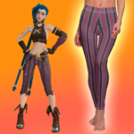 League of Legends Arcane Jinx Leggings