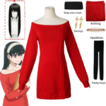 Spy x Family Yor Forger Red Dress Cosplay Costume