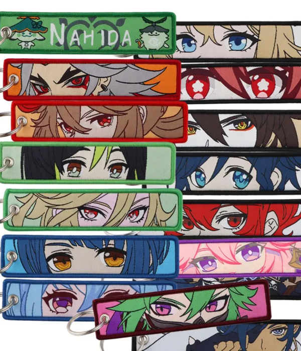 Genshin Impact Embroidered Keychain